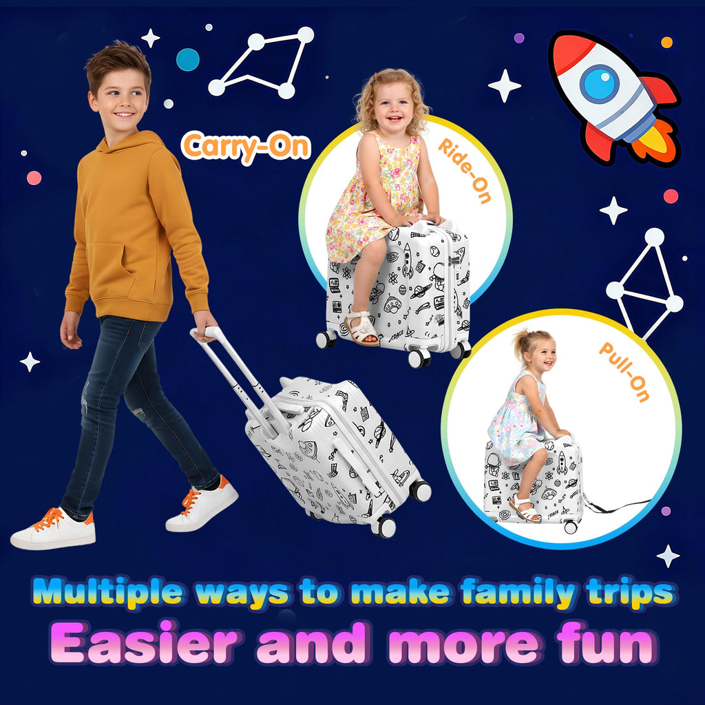 Vexon Kids Ride-On Suitcase DIY Coloring Design