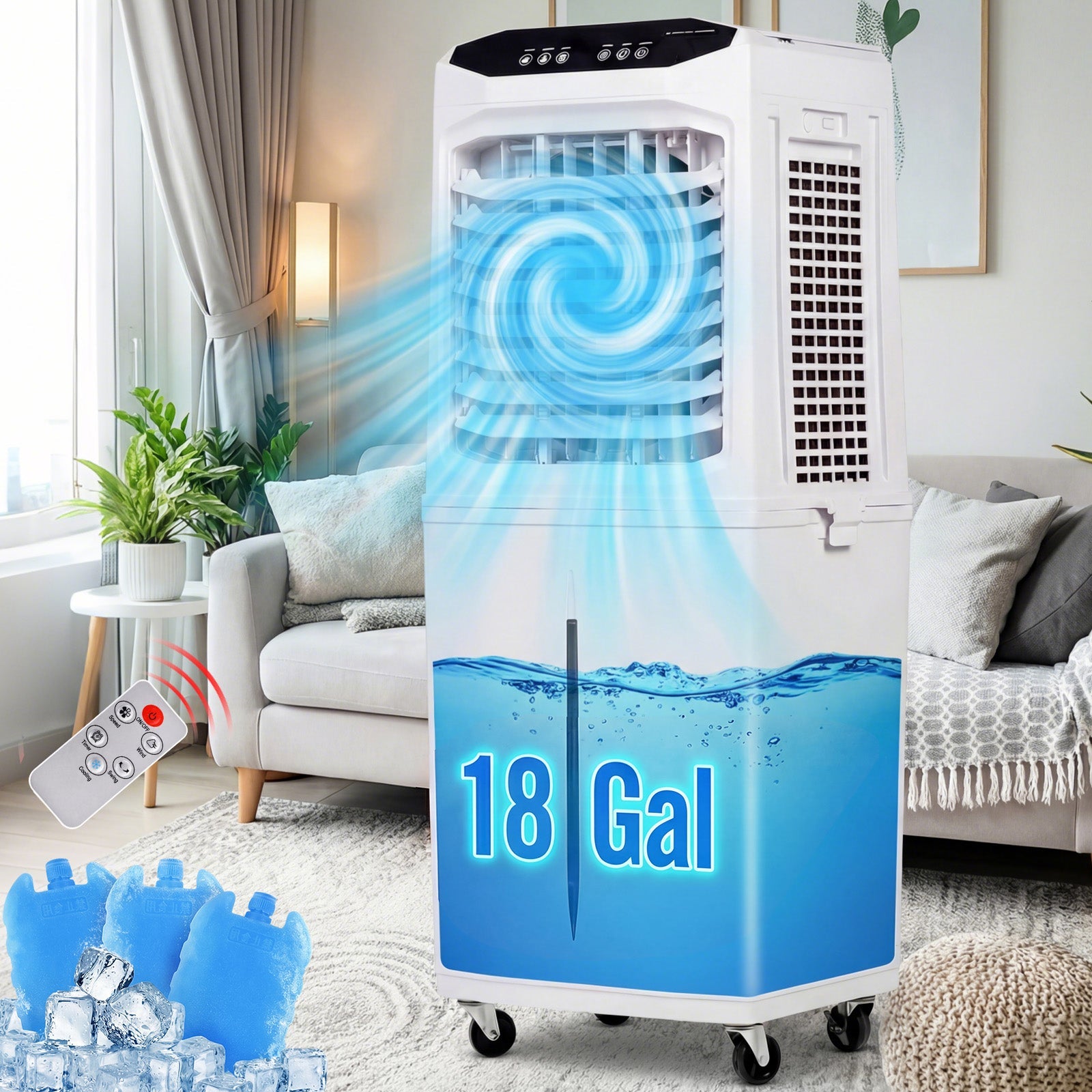 Vexon 3300 CFM Evaporative Swamp Cooler 18 GAL