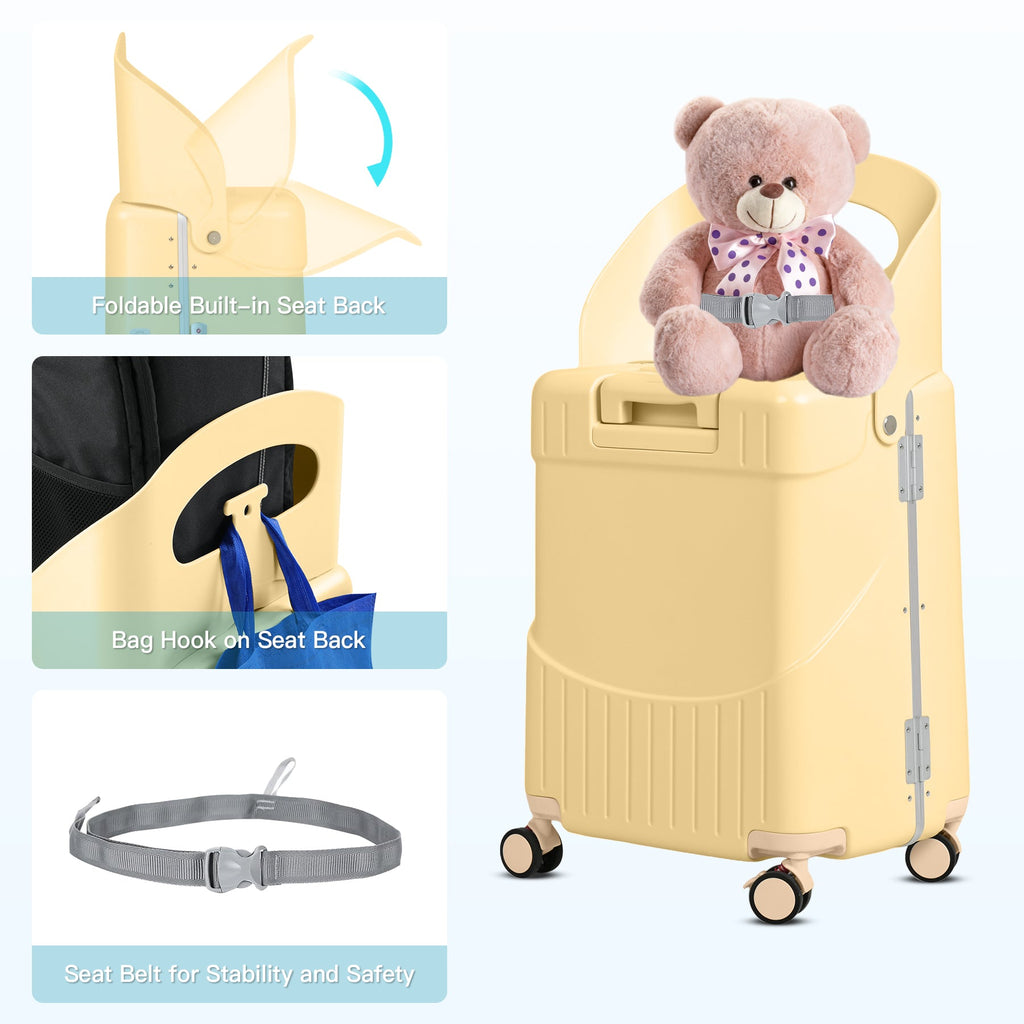 Vexon Carry-On Luggage with Seat for Kids