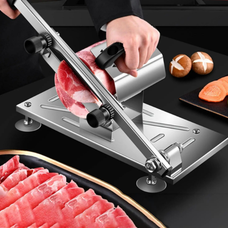 Professional Meat Slicer | Stainless Steel Manual Cutter VexonGear