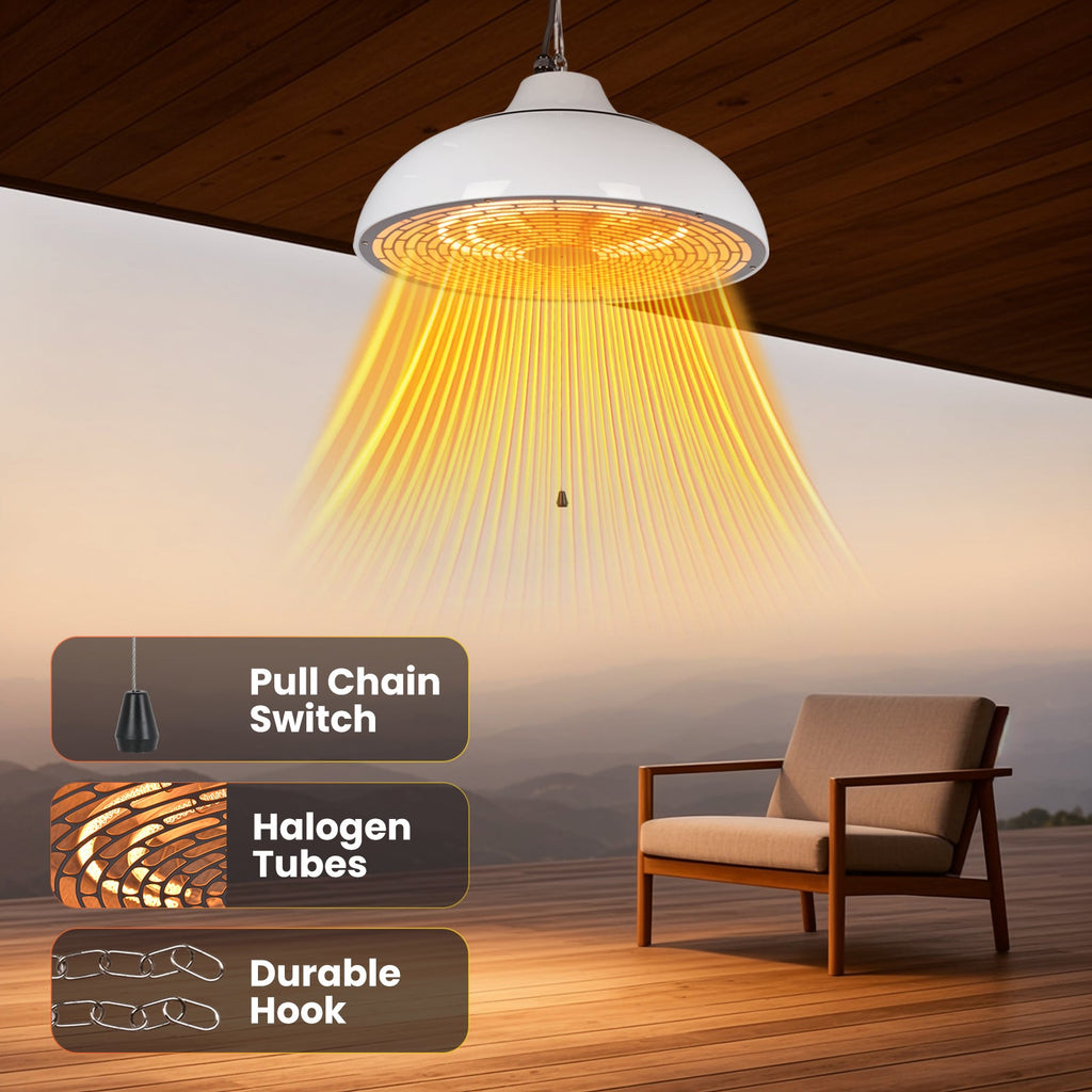 Vexon Outdoor Electric Patio Heater 1500W