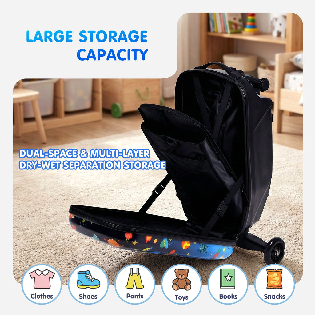 Vexon Kids 4-in-1 Detachable Scooter Suitcase