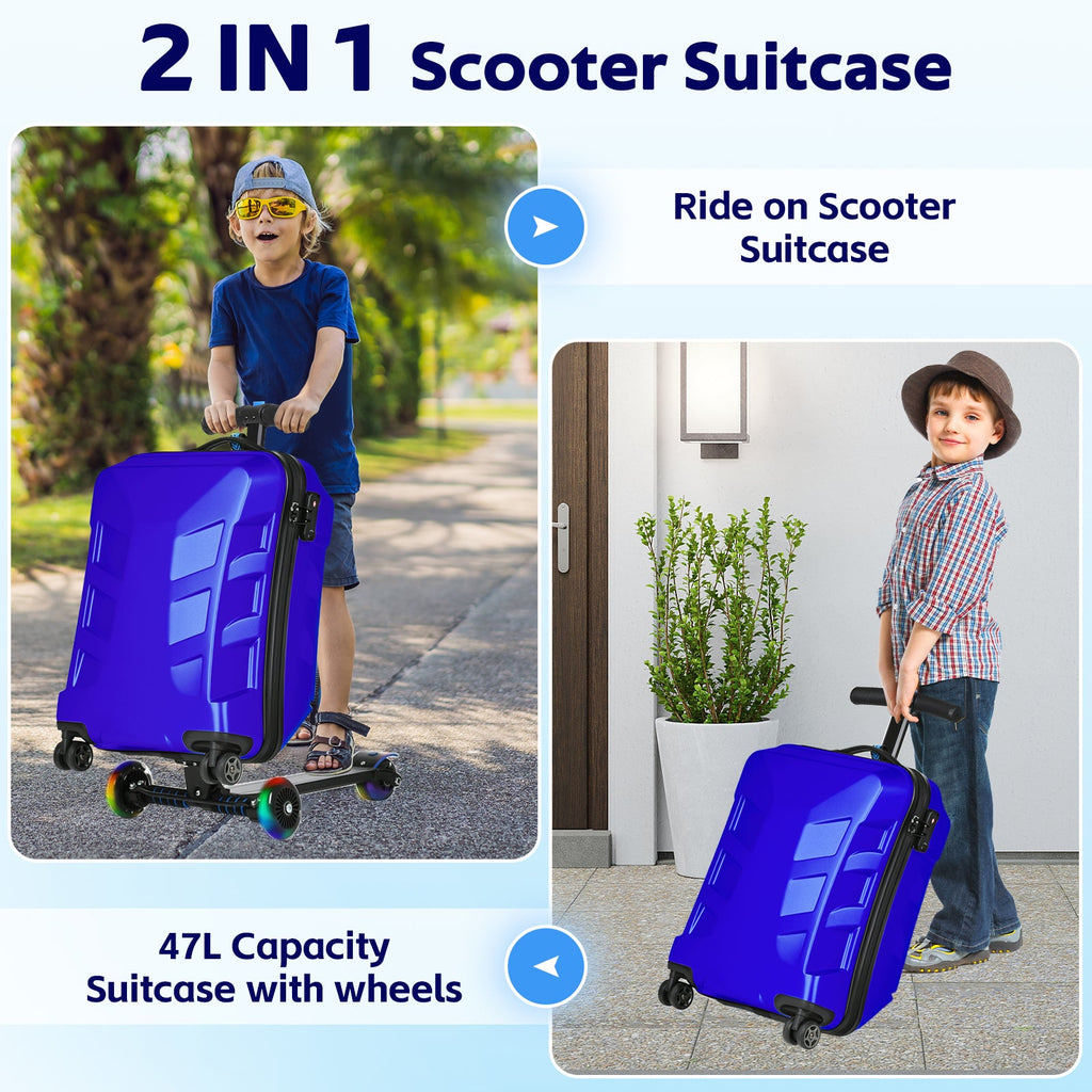 Vexon Scooter Suitcase with LED Light Wheels