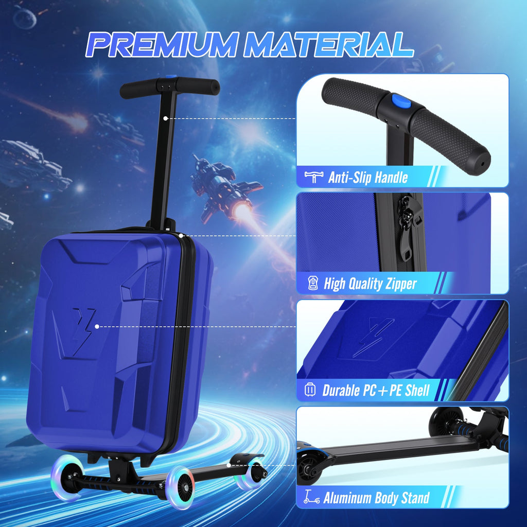 Vexon Foldable Carry-On Scooter Suitcase for Kids