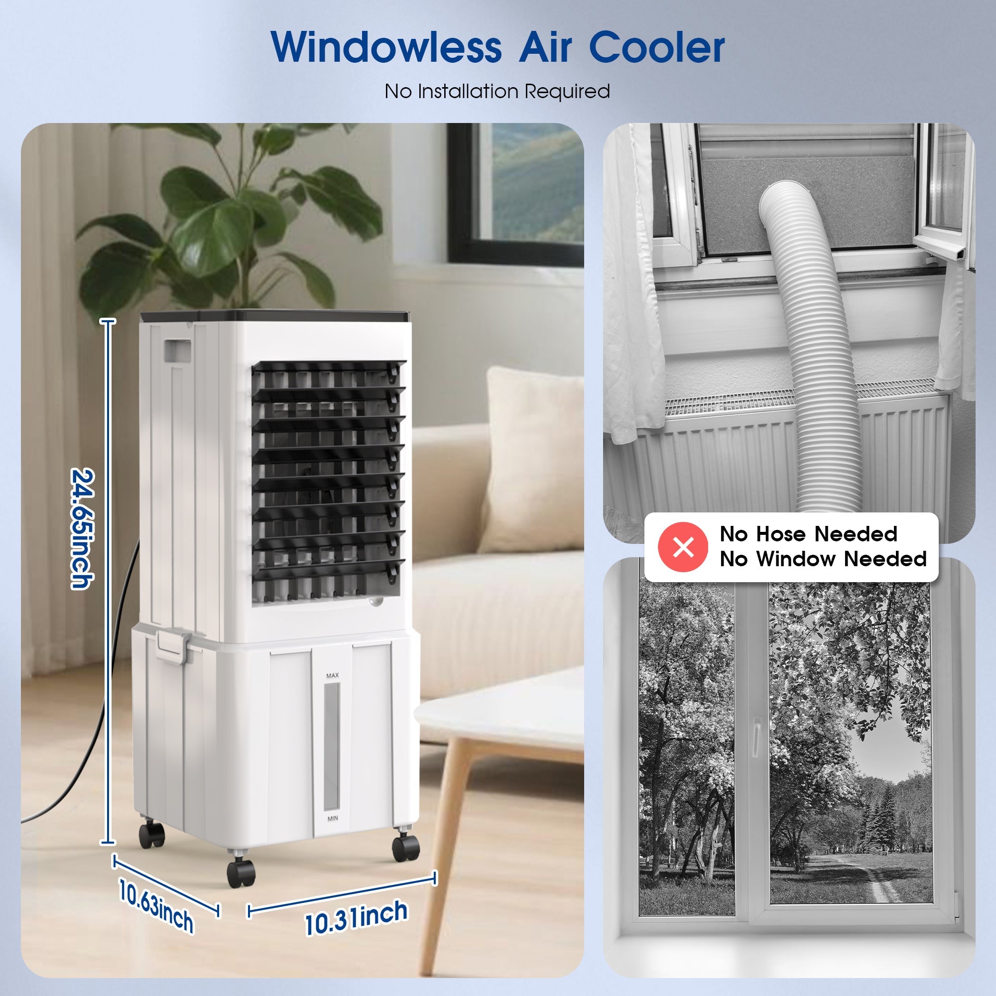 Vexon Windowless Portable Air Cooler Fan