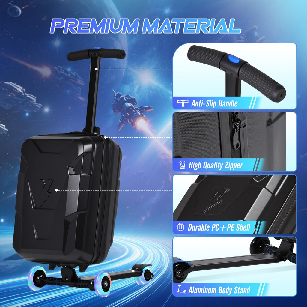 Vexon Foldable Carry-On Scooter Suitcase for Kids