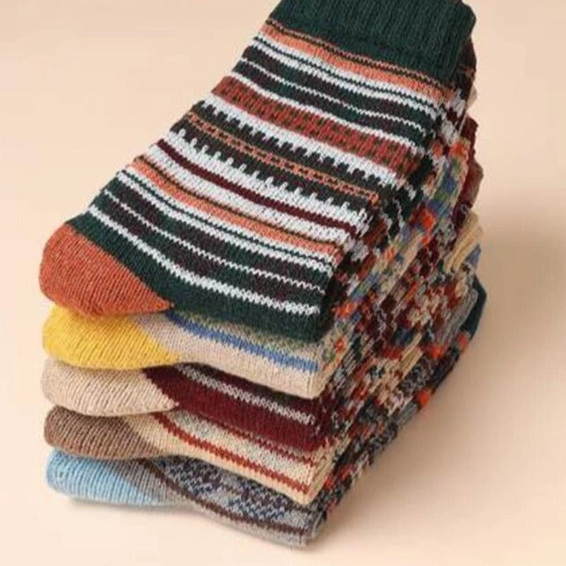 Winter Wool Socks | Nordic Pattern Thermal Blend VexonGear