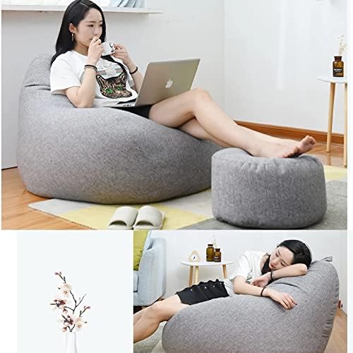 Linen Bean Bag Chair – Ergonomic Seating VexonGear