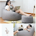 Linen Bean Bag Chair – Ergonomic Seating VexonGear