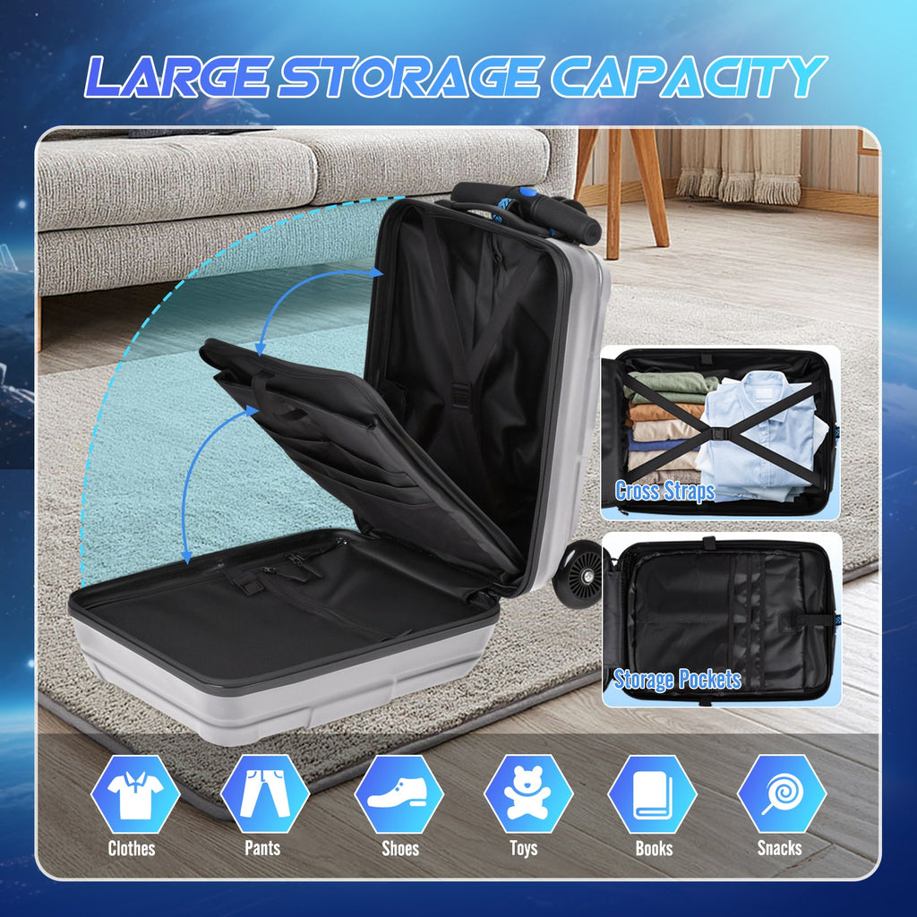 Vexon Foldable Carry-On Scooter Suitcase for Kids