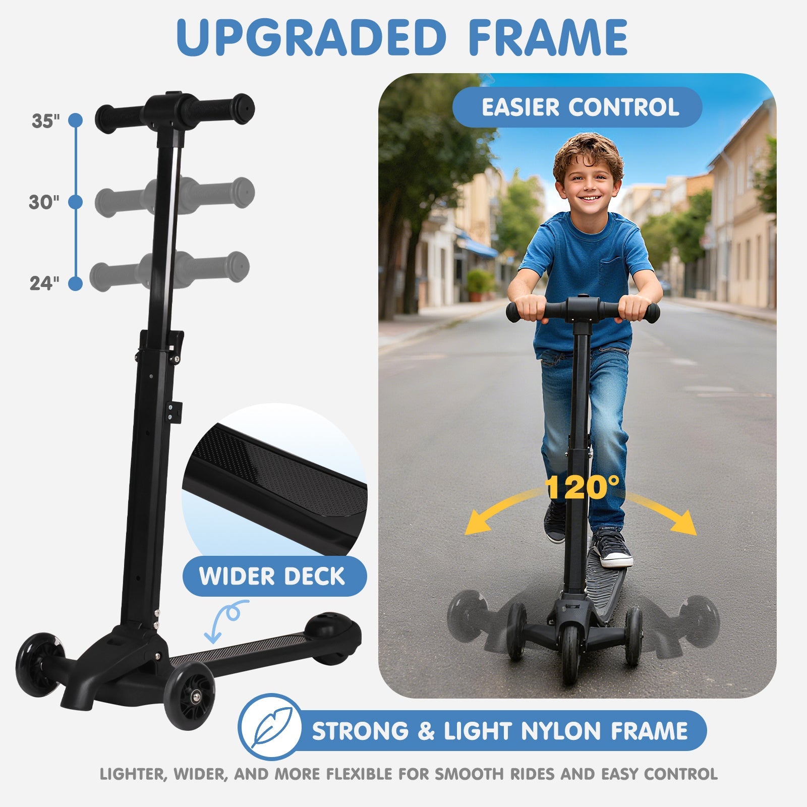 Vexon 4-in-1 Detachable Scooter Luggage for Kids