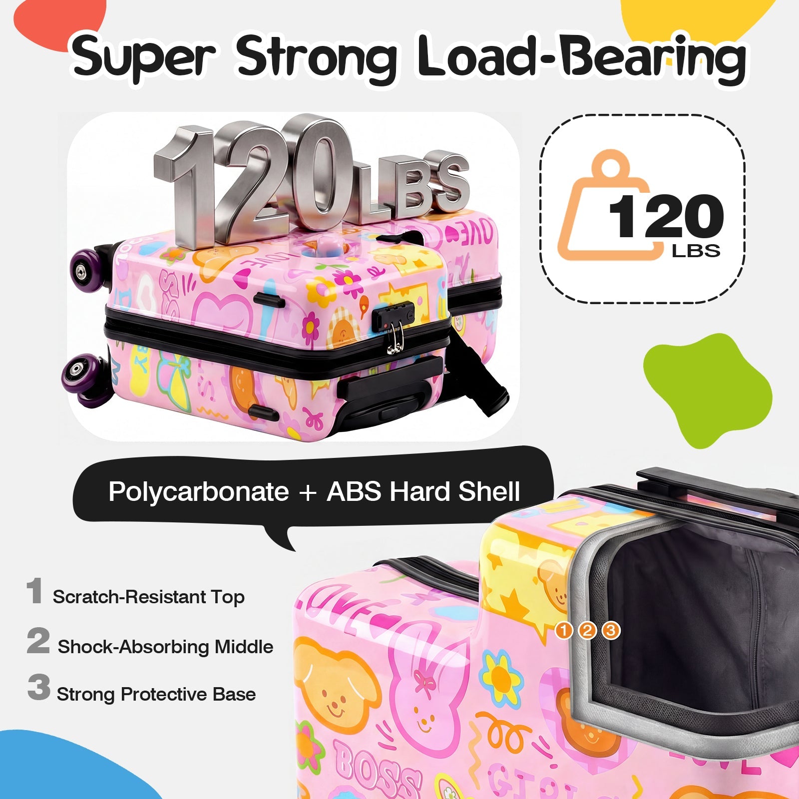 Vexon Toddler Ride-On Suitcase 20" Carry-On