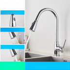 Modern Pull Down Kitchen Faucet | Brushed Nickel Flexible Spout VexonGear