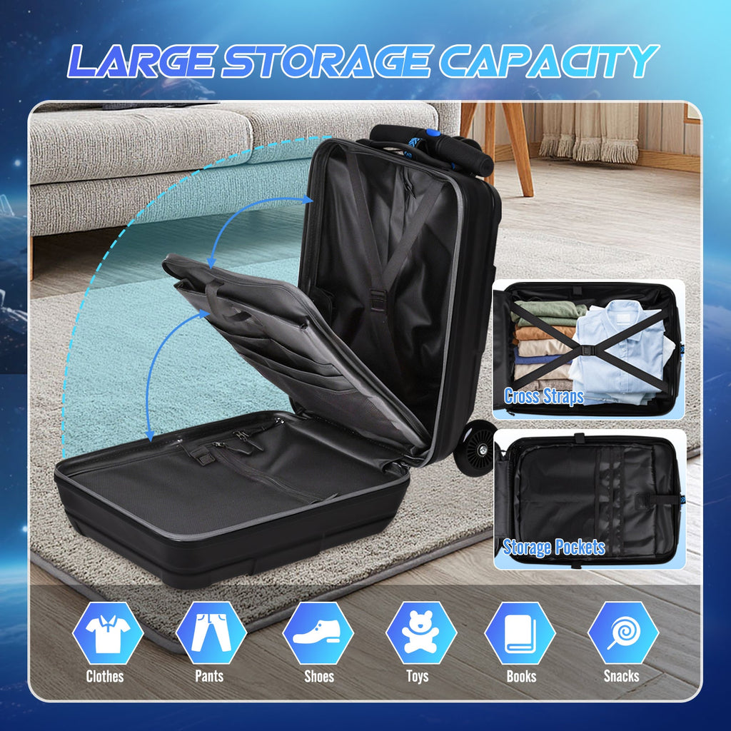 Vexon Foldable Carry-On Scooter Suitcase for Kids