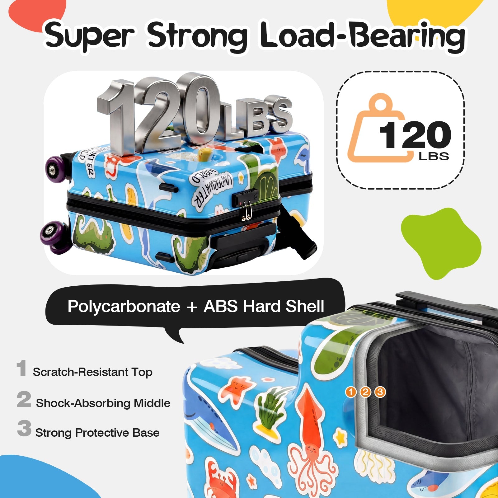 Vexon Toddler Ride-On Suitcase 20" Carry-On