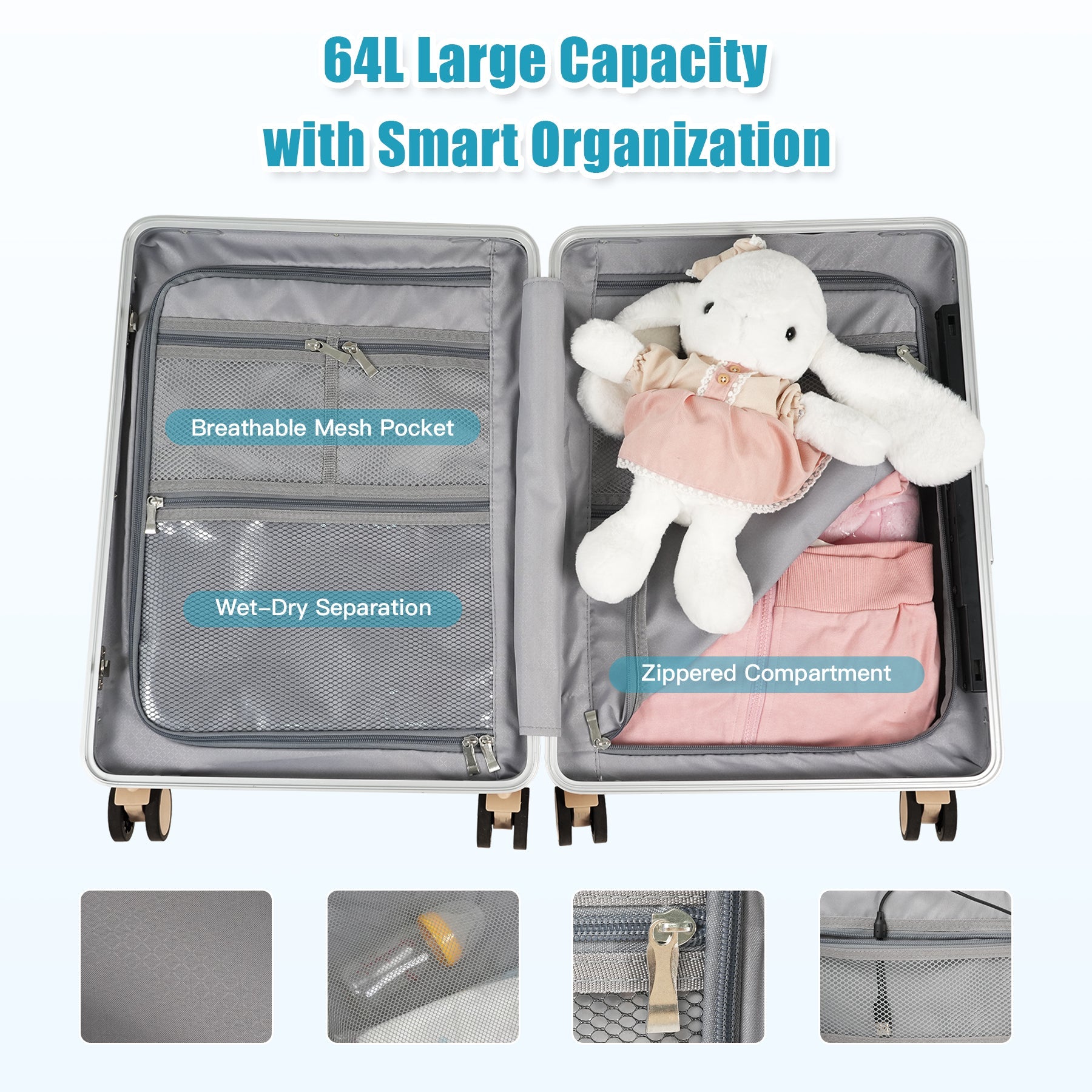 Vexon Carry-On Luggage with Seat for Kids