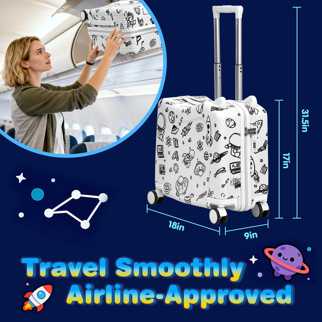 Vexon Kids Ride-On Suitcase DIY Coloring Design