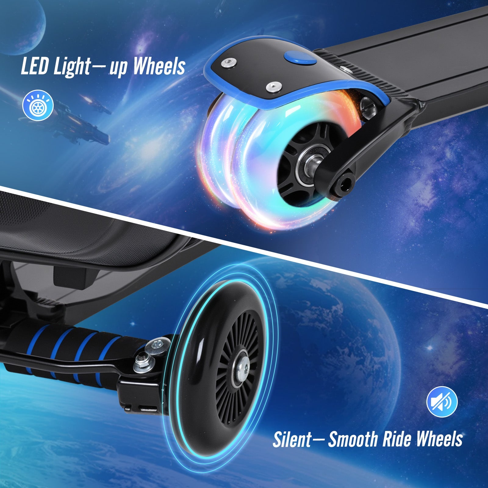 Vexon Foldable Carry-On Scooter Suitcase for Kids