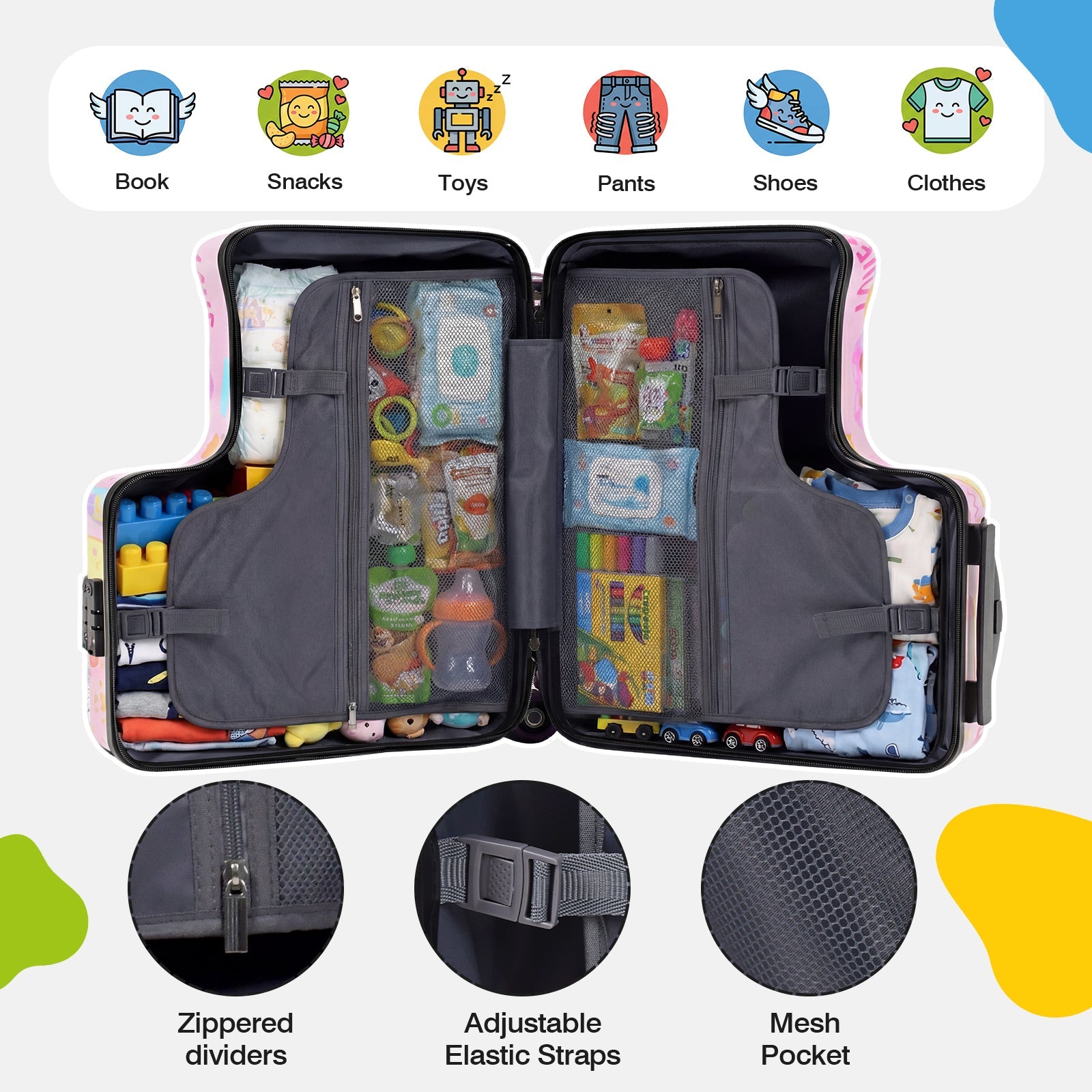 Vexon Toddler Ride-On Suitcase 20" Carry-On
