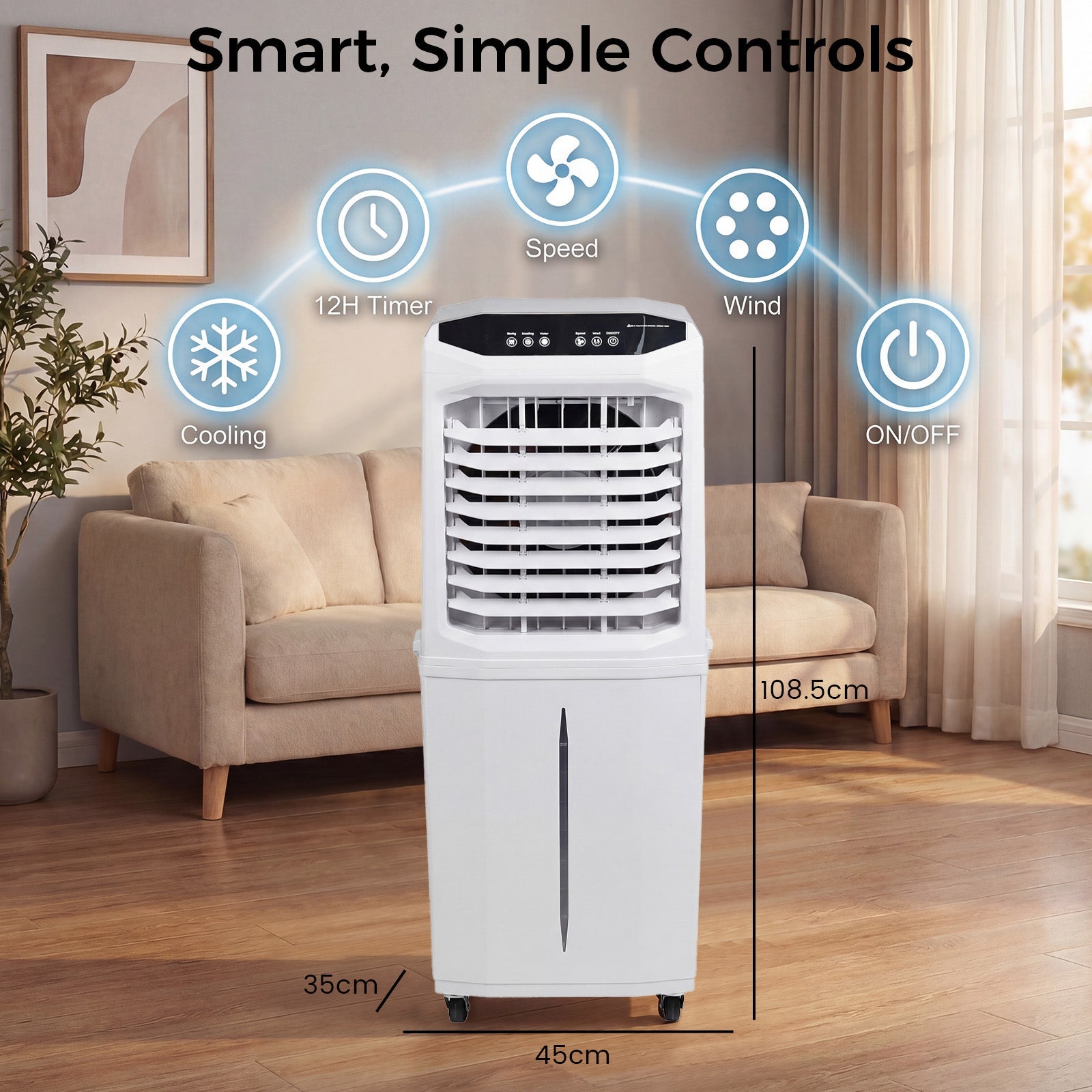 Vexon 3300 CFM Evaporative Swamp Cooler 18 GAL