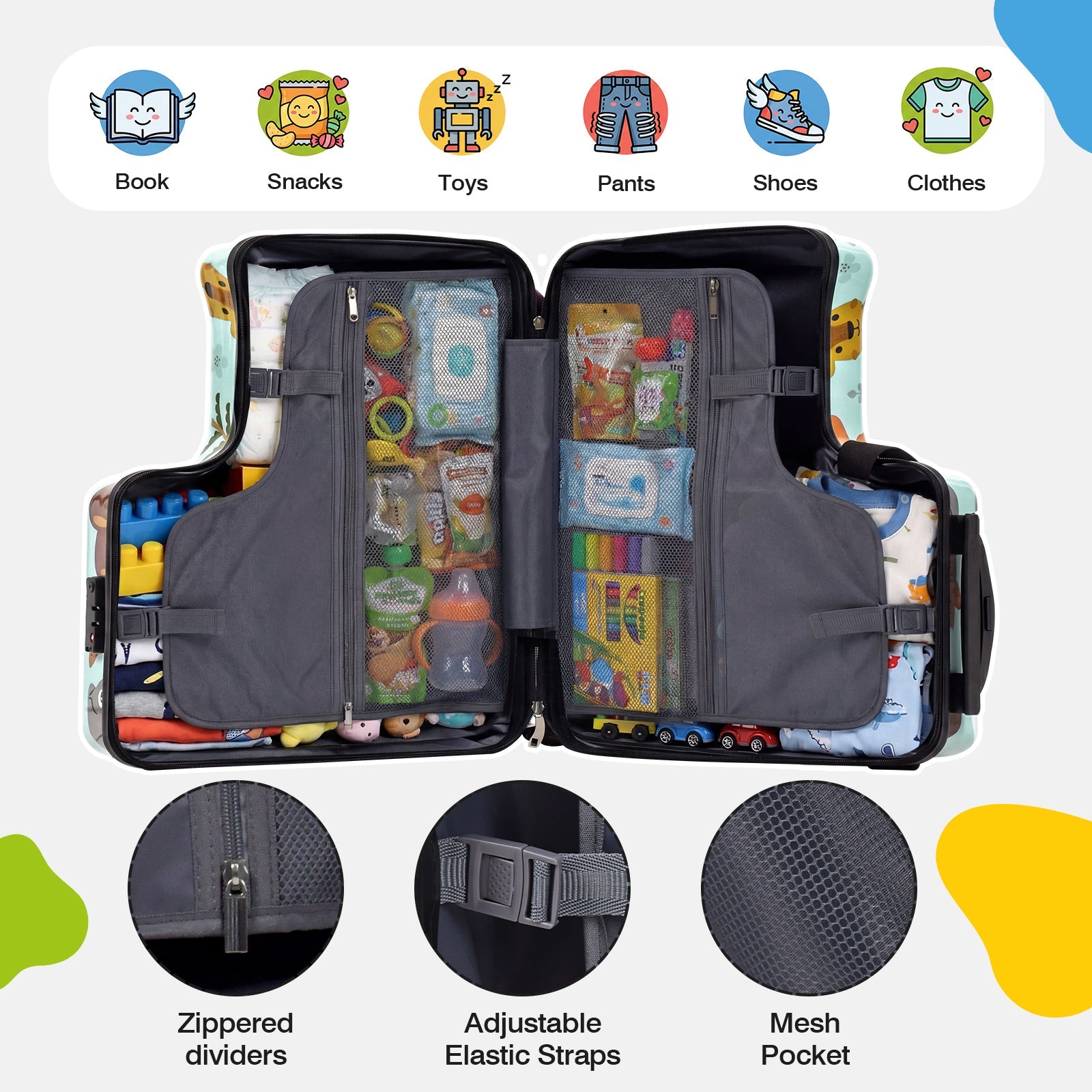 Vexon Toddler Ride-On Suitcase 20" Carry-On