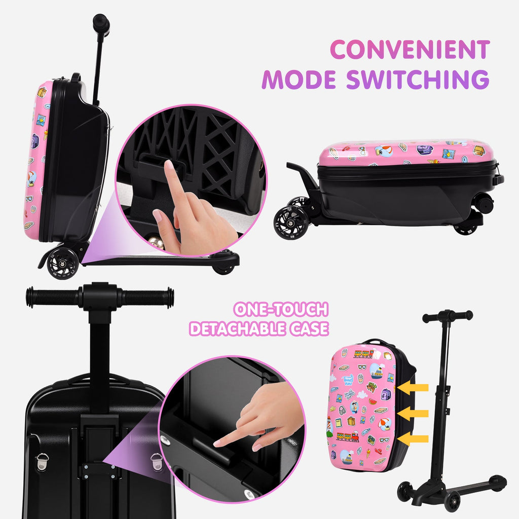 Vexon Detachable 4-in-1 Scooter Luggage for Kids