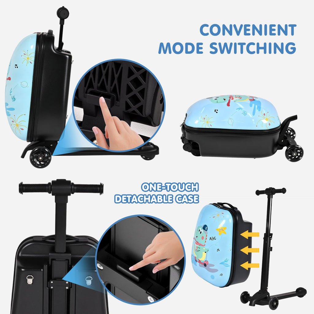 Vexon 4-in-1 Detachable Scooter Luggage for Kids