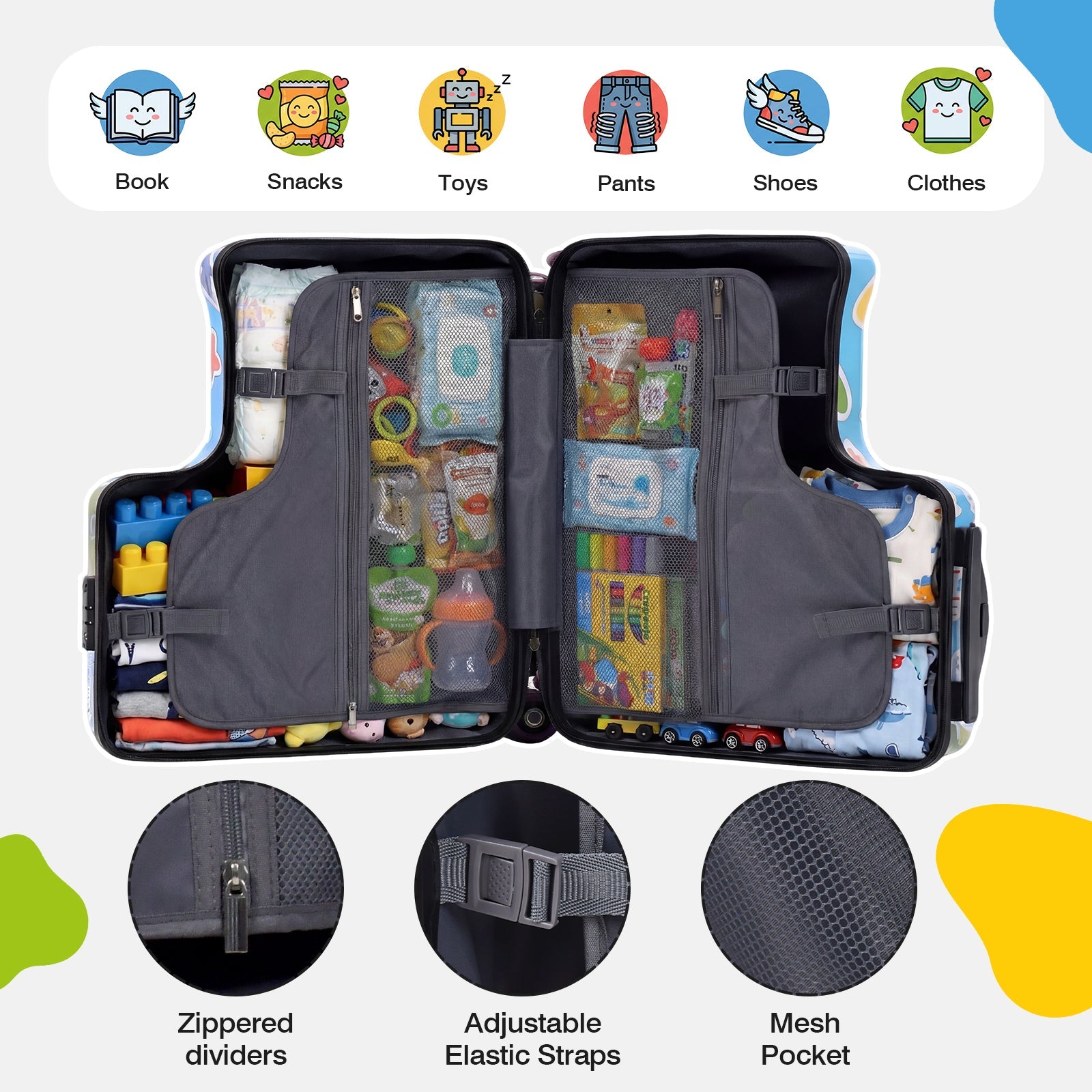 Vexon Toddler Ride-On Suitcase 20" Carry-On