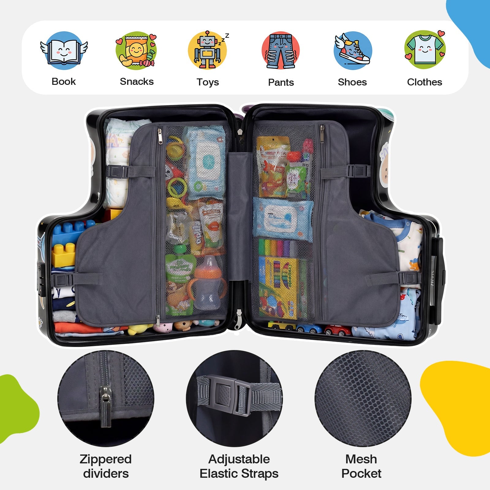 Vexon Toddler Ride-On Suitcase 20" Carry-On
