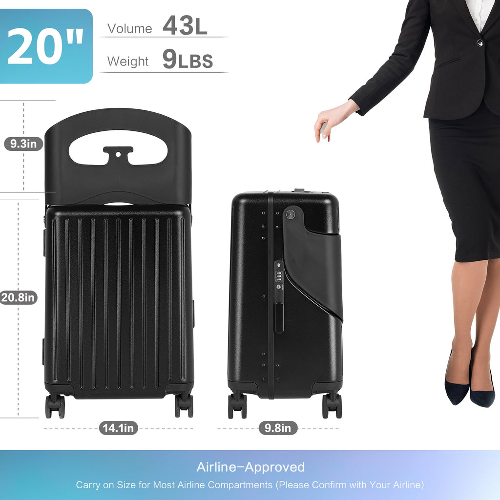 Vexon 20" Luggage with Foldable Baby Seat