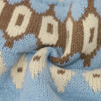 Nordic Wool Sweater | Fair Isle Pattern In Sky Blue VexonGear