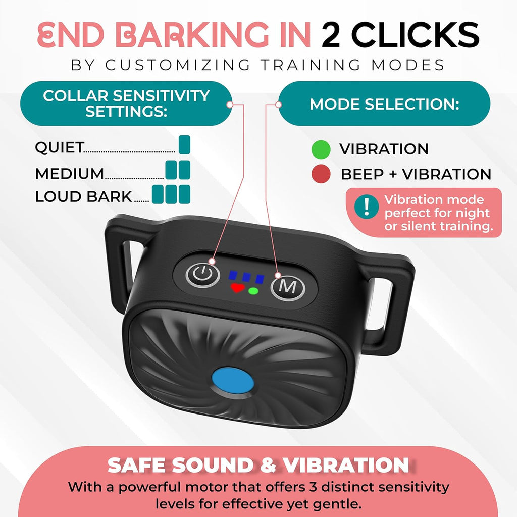 Vexon Anti-Bark Collar for Small Dogs – Sound & Vibration VexonGear