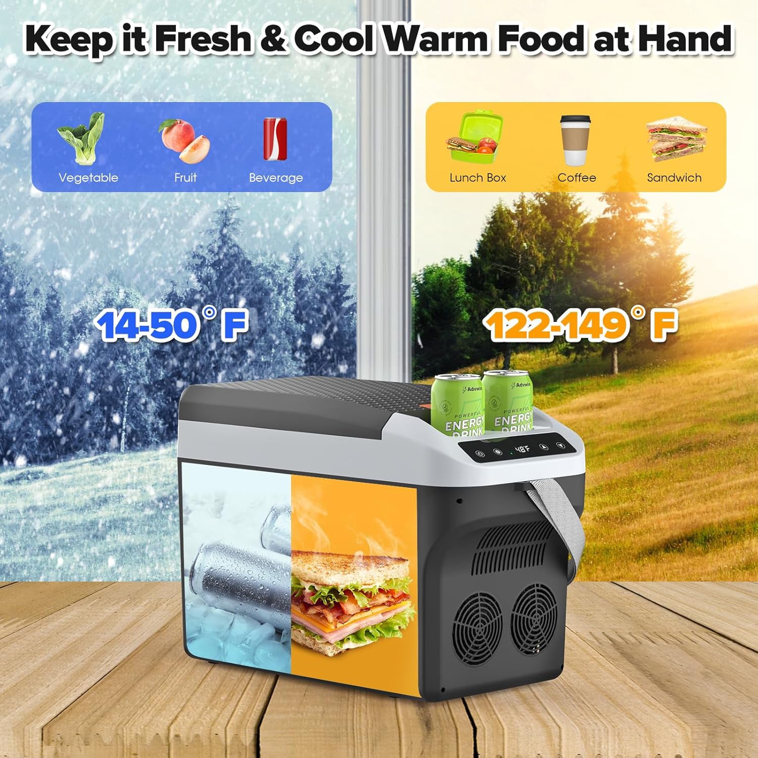 Vexon Portable Car Fridge Camping Cooler