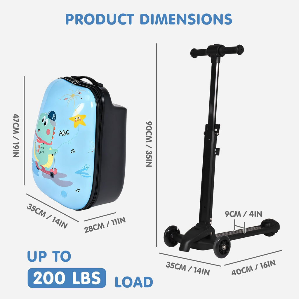 Vexon 4-in-1 Detachable Scooter Luggage for Kids