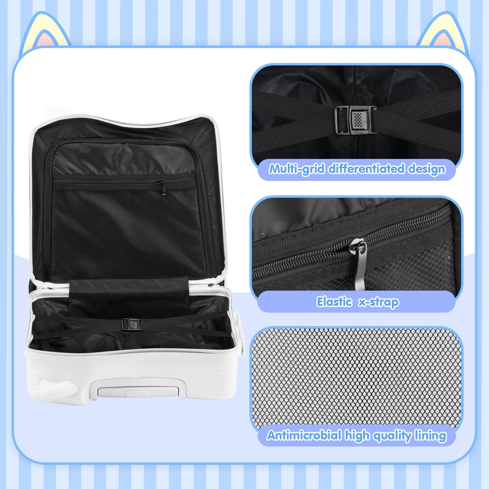 Vexon Kids' Ride-On Suitcase with Password Lock