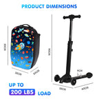 Vexon Kids 4-in-1 Detachable Scooter Suitcase