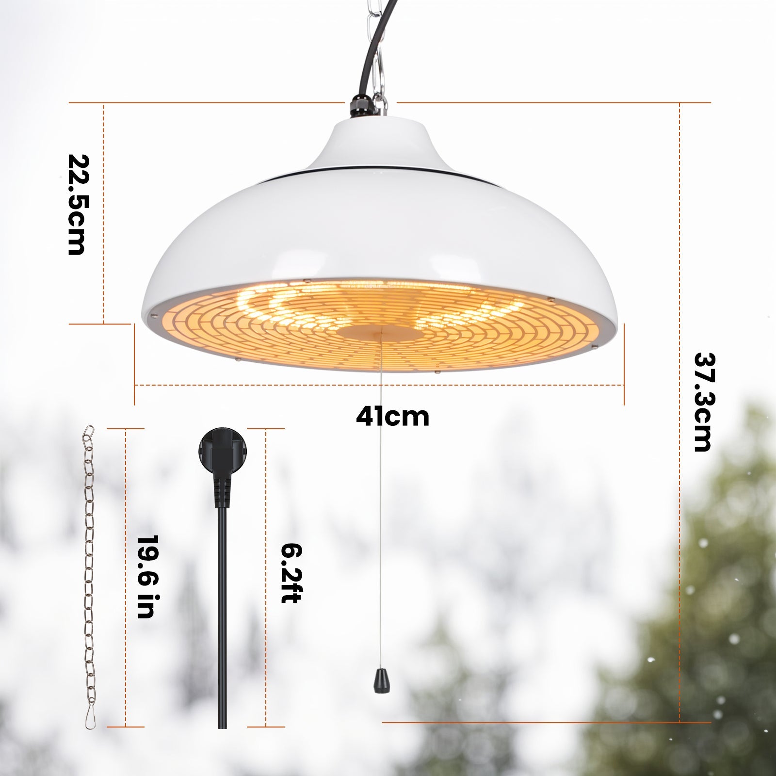 Vexon Outdoor Electric Patio Heater 1500W