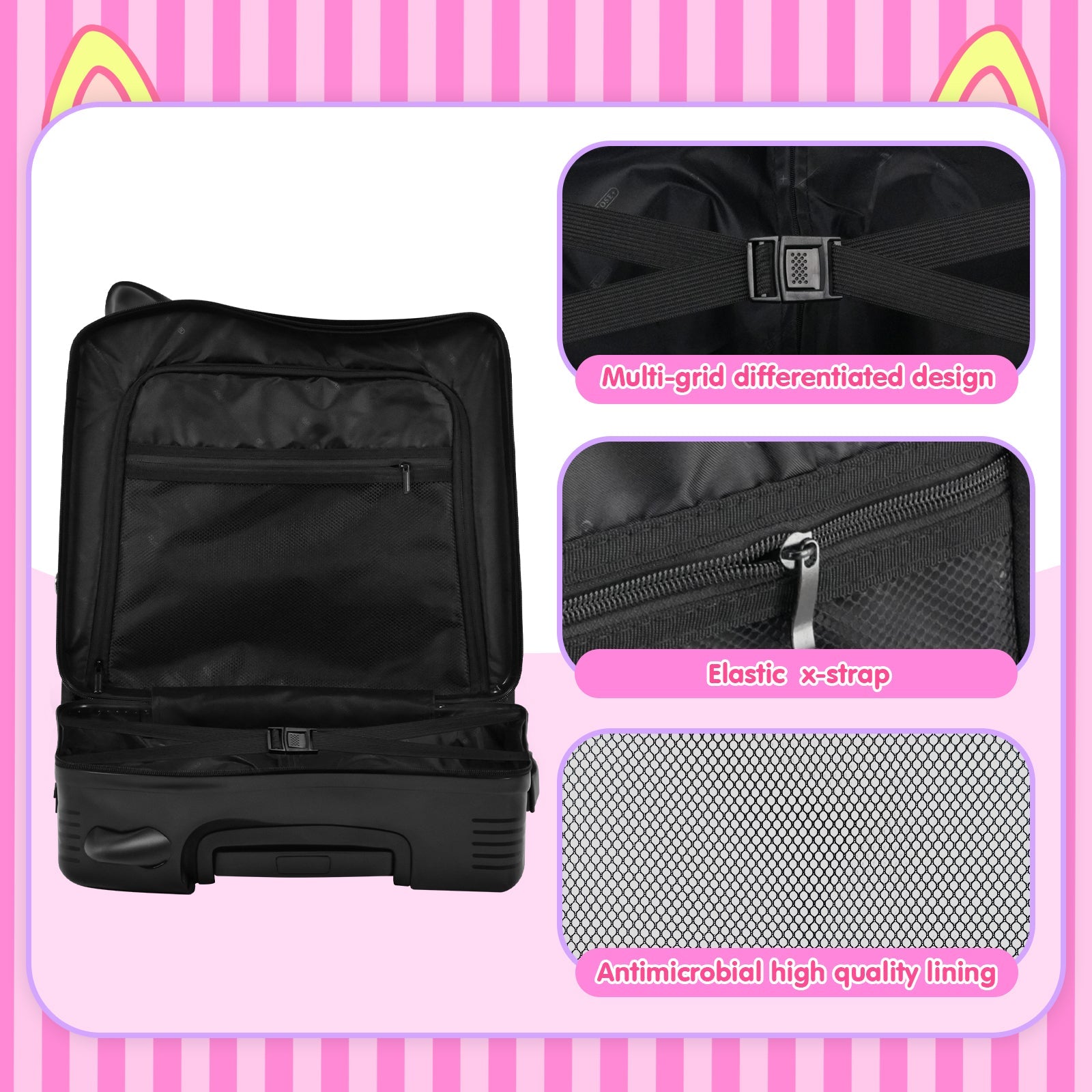 Vexon Kids' Ride-On Suitcase with Password Lock