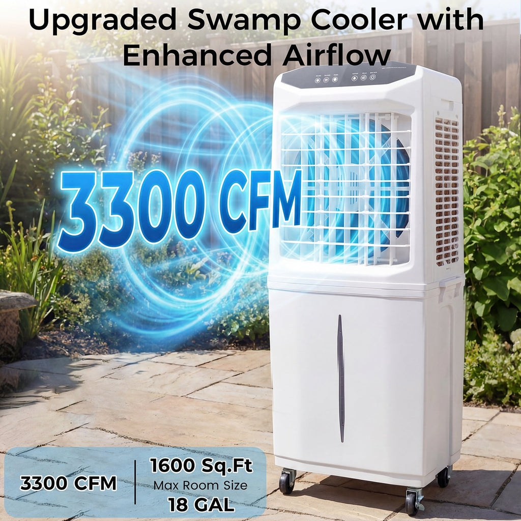 Vexon 3300 CFM Evaporative Swamp Cooler 18 GAL