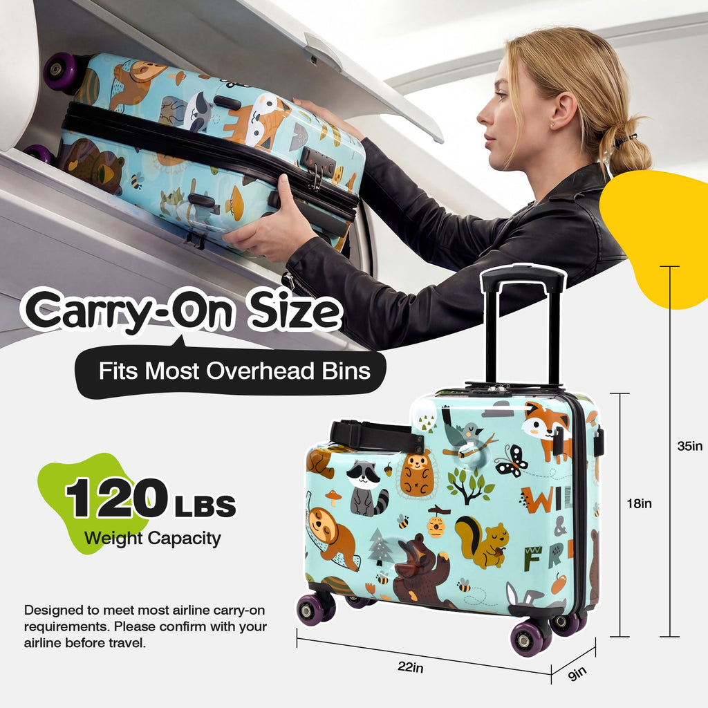 Vexon Toddler Ride-On Suitcase 20" Carry-On