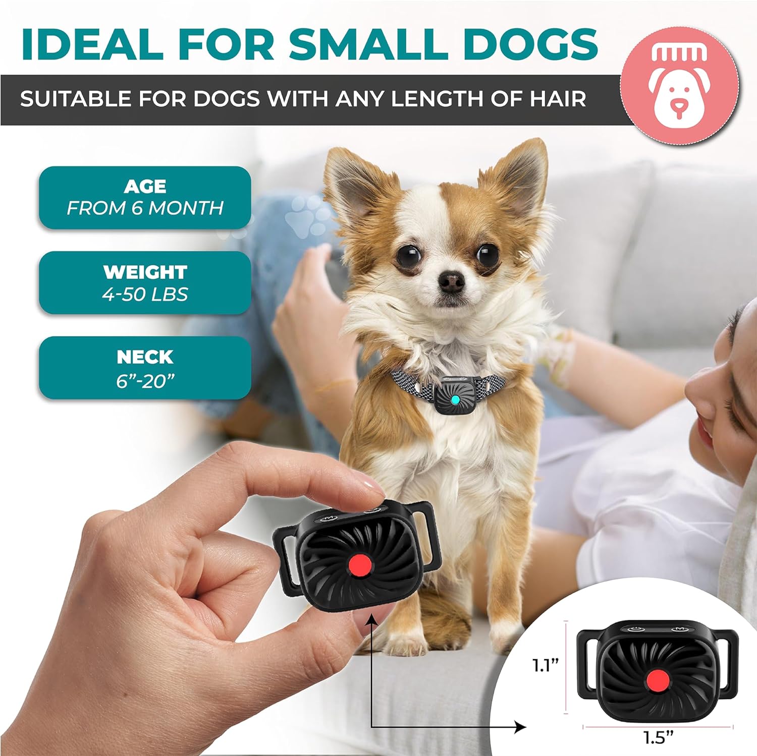 Vexon Anti-Bark Collar for Small Dogs – Sound & Vibration VexonGear