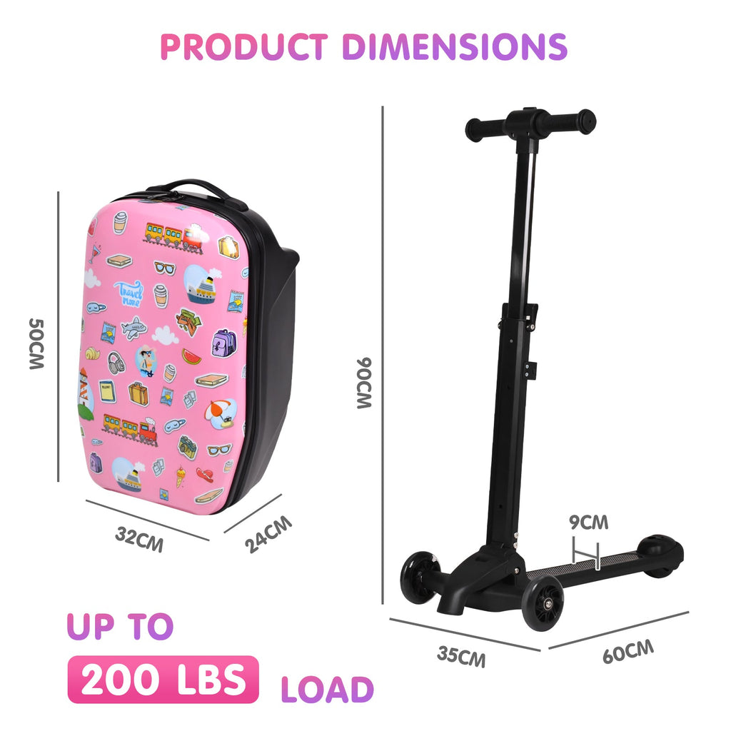 Vexon Detachable 4-in-1 Scooter Luggage for Kids