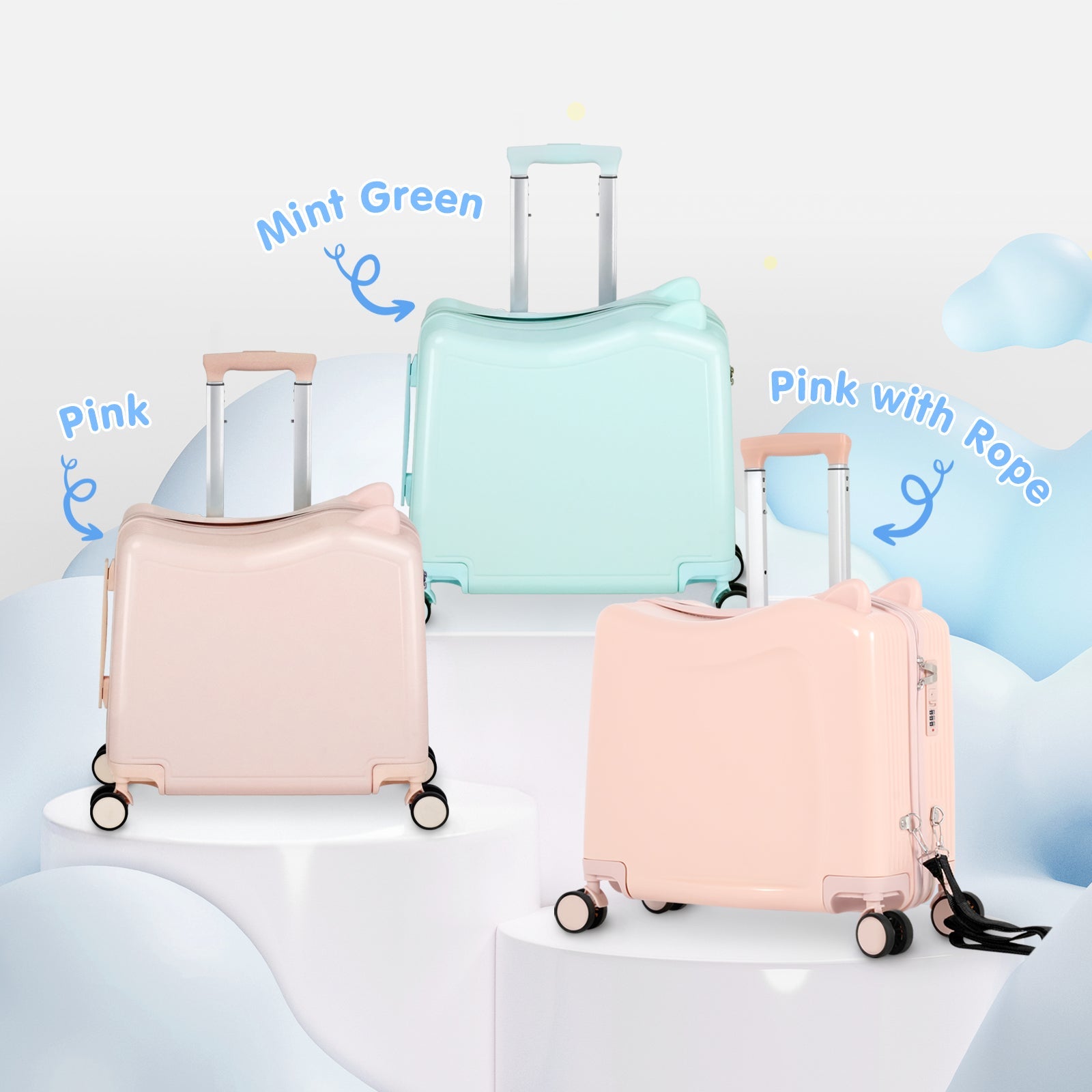 Vexon Kids' Ride-On Suitcase with Password Lock