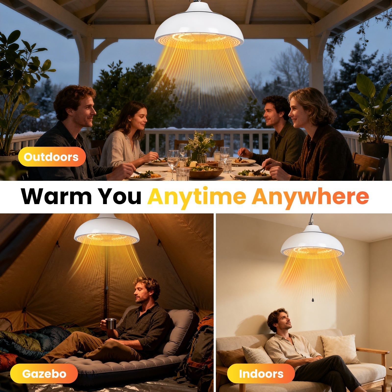 Vexon Outdoor Electric Patio Heater 1500W