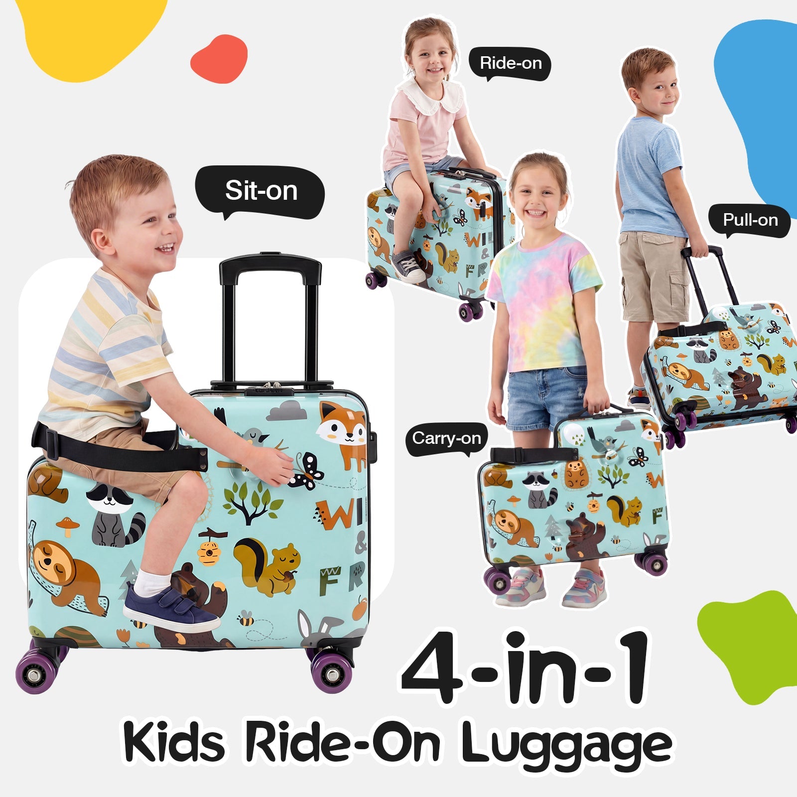 Vexon Toddler Ride-On Suitcase 20" Carry-On