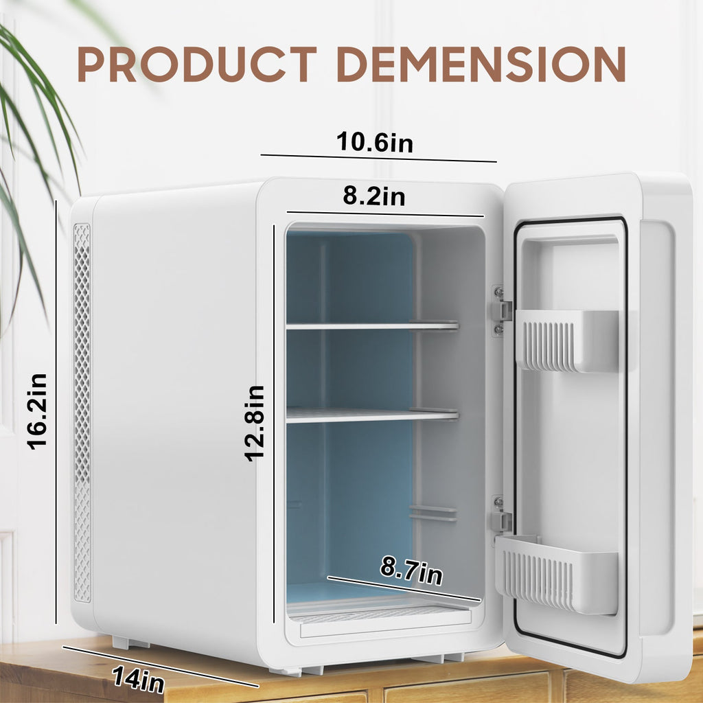 Vexon 20L Skincare Mini Fridge with Mirror
