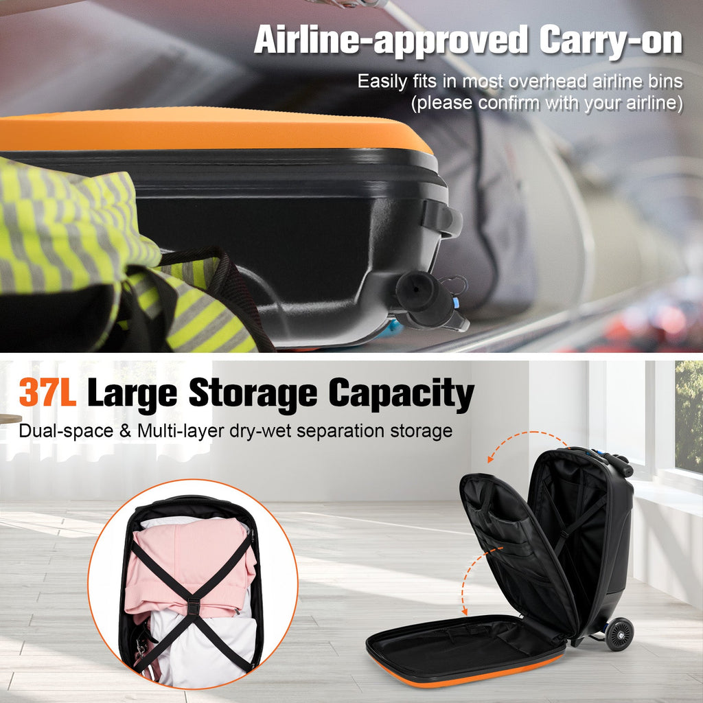 Vexon Foldable Hardshell Scooter Suitcase