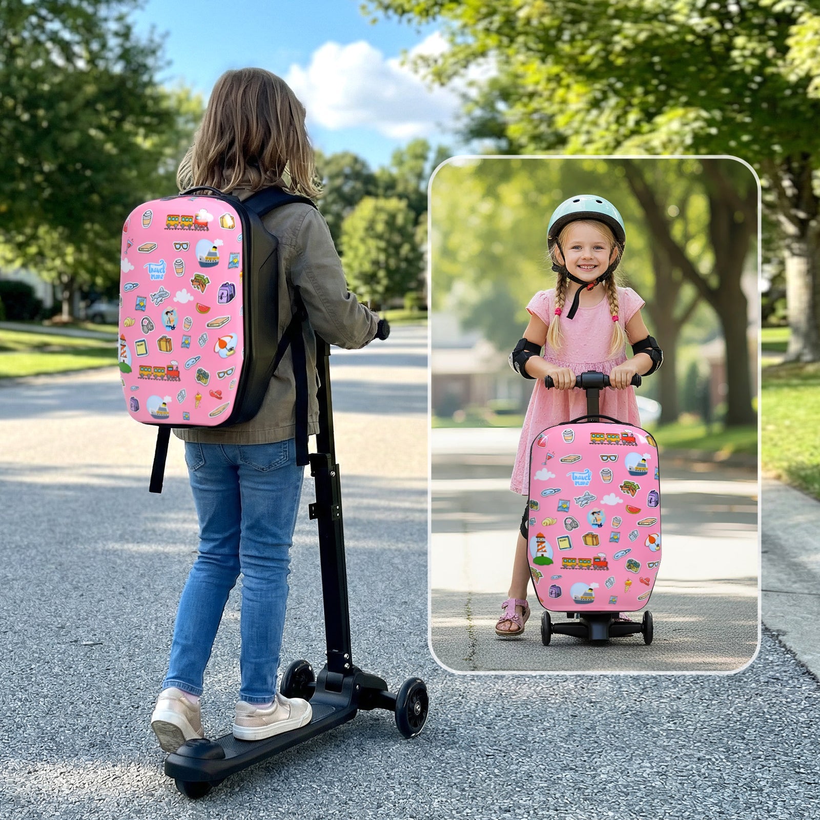 Vexon Detachable 4-in-1 Scooter Luggage for Kids