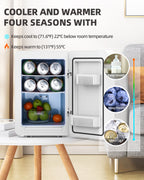Vexon 20L Skincare Mini Fridge with Mirror