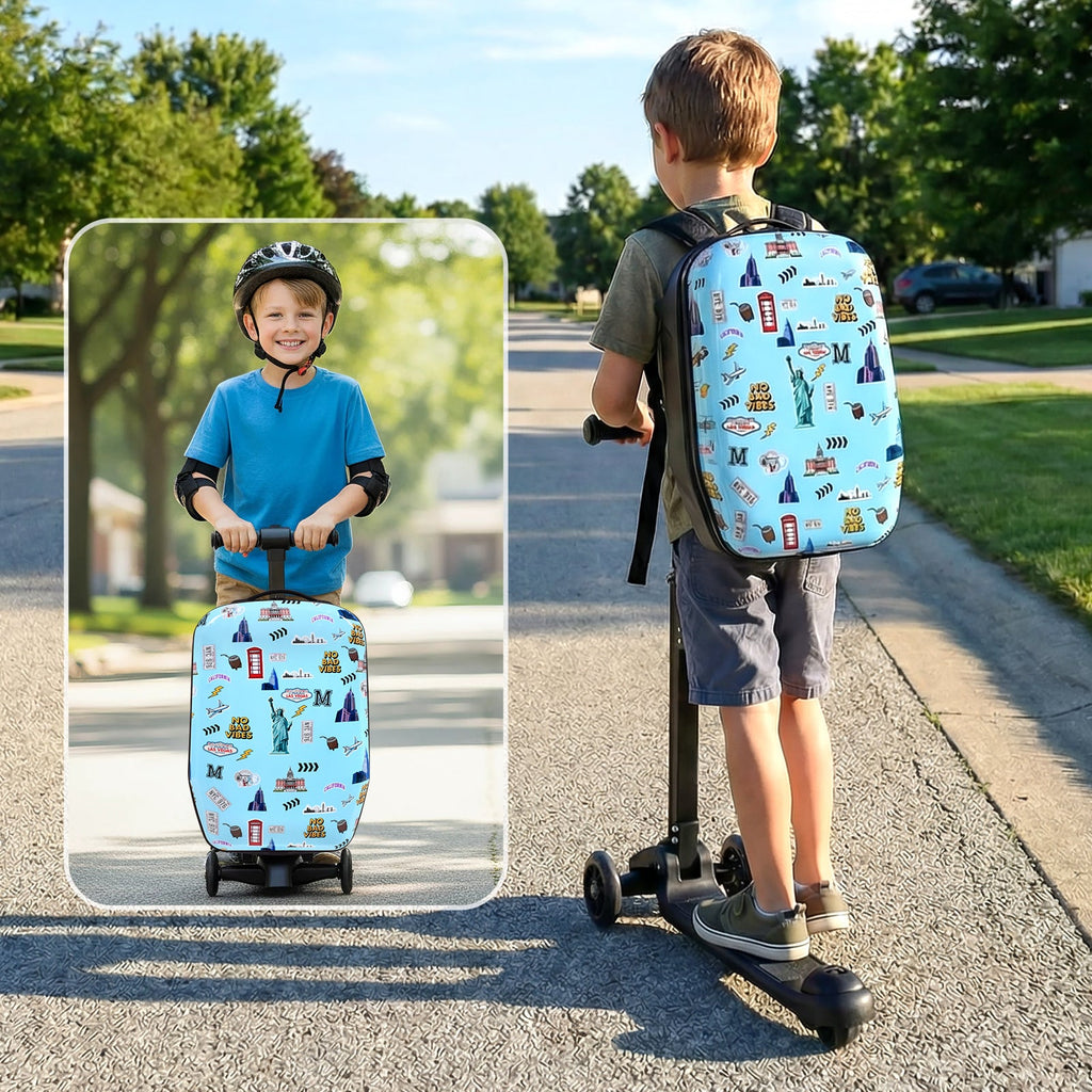 Vexon 4-in-1 Detachable Scooter Suitcase for Kids